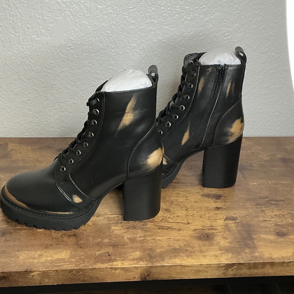 Steve Madden rivet black distressed booties - Picture 6 of 8